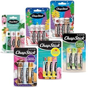 ChapStick Fan Favorites Multi-Pack Flavored Lip Balm Tubes Fan Favs - 0,15 oz (doos met 6 verpakkingen van 3)