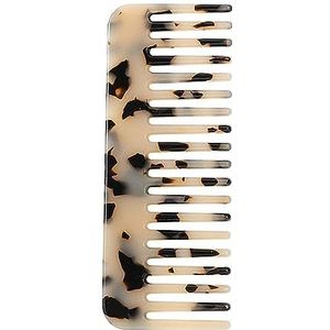 Schildpad Shell Kam, Antistatische Gemarmerde Kleine Reizen Portemonnee Haar Ontwarrende Kam, Brede Tand Kam Handgemaakte Saw-Cut Gepolijst Haar Ontklitter Kam voor Vrouwen