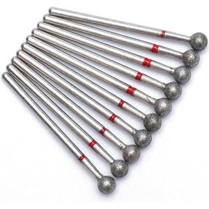 Nagel Boren Set voor Manicure, Diamant elektrische nagelboortjes for manicure en pedicure, 10 stuks, veelkleurig(T26-34)