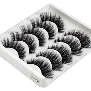 5 paar 3D Oog Herbruikbare Lange Handgemaakte Faux voor Eye (3D-47)