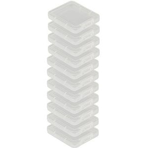 Poppstar - CF Compact Flash Geheugenkaart Beschermingshoes - 10 Stuks - Transparant Plastic