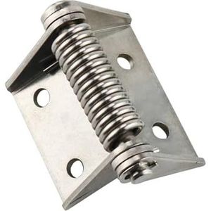 Roestvrij staal of Ijzer Galvaniseren Zelfsluitende Terugkeer Lente Grote Lading Dragende Scharnier 1Pcs (83mm IronGalvanising)