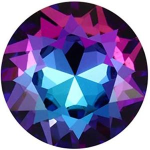 Kristallen losse steentjes voor kleding 20 kleuren gemengde edelsteen bloem K9 glas strass kristal kralen lijm op nagel kunst-violet blauw,8mm 20st