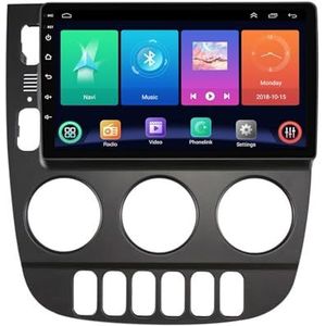 Dubbele DIN Android 14 autoradio voor Benz M-Class W163 ML320 ML350 2001-2005 9 Duim QLED Touch screen-met Draadloze Carplay Android Auto GPS navigatie 4G WiFi SWC(P2 WIFI 4-Core 1G+32G)