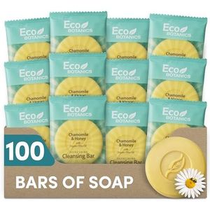 Eco Botanics Travel-Size Hotel Cleansing Bar Zeep 0.5 oz (doos van 100)