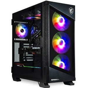 Greed® MK5 Pro - High End Gaming PC - Intel Core i9-12900KF + Nvidia Geforce RTX 5080 16GB - Snelle RGB Computer + 4K & Raytracing - 5.2 GHZ - 32 GB DDR5 RAM - 2TB SSD - WLAN + Win 11 Pro