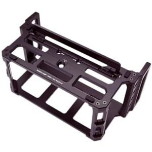 QUANSHENG ARK705 Shield Case Carry Cage Protector voor ICOM 705 IC-705 Radio Geanodiseerd Aluminium Beschermend Frame CNC Anodiseren Zandstralen, Zwart, geanodiseerd oppervlak