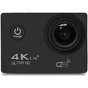 Ultra HD 4K WIFI Action Camera, F60 / F60R 108 0p HD 16MP, Helmcamera's for motorfietsen, 30 meter waterdichte sporten DV Camera(Color:Nero)