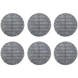 Microfiber dweildoek, compatibel for Dyson V6 V7 V8 V10 V11 V12 V15 Nat Droog Elektrische Mop Hoofdborstel Dweilen Pad Stofzuiger Onderdelen (Size : 6pcs)