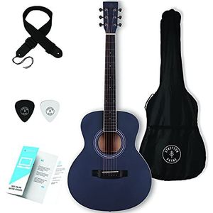 Stretton Payne GA Mini Steel String Akoestische Gitaar, 36"", ¾ Size Grand Auditorium Body, Limited Edition, Academy Series, Matt Finish, Indigo Slate