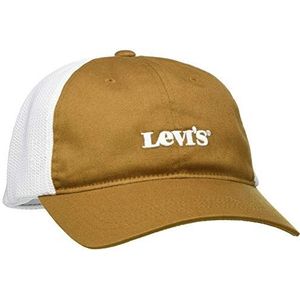 Levi's Mesh Back Baseball Cap-Vintage Moderne Herenpet, Regular kaki, One size