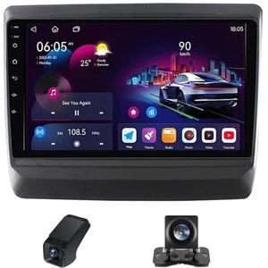 Android 14 Autoradio geldt voor lsuzu D-MAX 3 RG 2019-2023 Autoradio 2 Din Carplay Android Auto 9 Inch Touchscreen met GPS-navigatie WiFi FM-radio Camera ADAS DVR 1080P(X2)