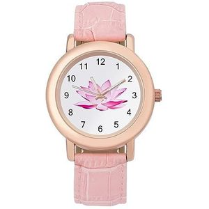 Lotus Bloem Horloges Voor Vrouwen Mode Sport Horloge Vrouwen Lederen Horloge