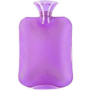 DieffematicRSD Warmwaterkruik Warmwaterkruik Rubber Hoge Dichtheid Winter Handwarmer Draagbare Dikke Warmwaterflessen Pocket Voeten Warmwaterzak (Color : Purple)