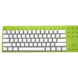 Wit Leeg Dik PBT-OEM Profiel 61 ANSI-Keycaps voor MX-Mechanische Schakelaars
