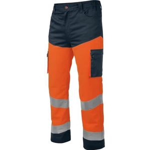Würth MODYF high-visibility werkbroek, geel/marineblauw - S