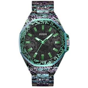 Guess Roar GW0700G3 Herenhorloge, iriserend, Schitterend, Armband