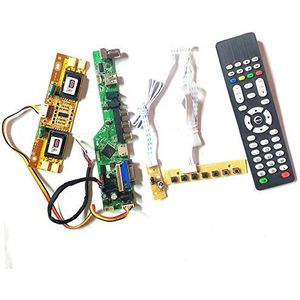 Voor LM220WE1-TLE1/TLF1 VGA HDMI AV USB RF lcd scherm Remote+Inverter+toetsenbord 4CCFL 30Pin LVDS T.V53 controller board Kit (LM220WE1-TLF1)