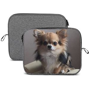 Leuke Chihuahua Laptop Sleeve Case Beschermende Notebook Draagtas Reizen Aktetas 14 inch