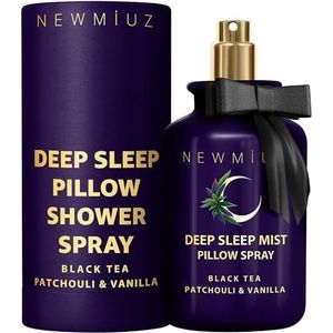 Deep Sleep Pillow Spray Patchouli Black Tea Vanilla Essential Oils Natural Fast Acting Aromatherapy Mist for Restful Sleep Relaxation Calming Stress Relief Bedtime & Shower Spray Luxury Self care Gift