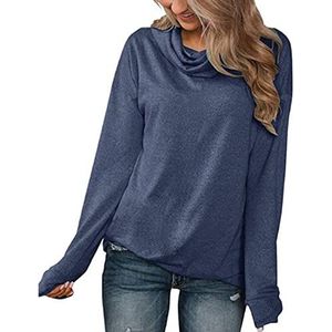 Herfsttuniek, los sweatshirt met lange mouwen voor op reis (S)