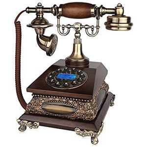 Telefoon Telefoon Vaste Europese Telefoon Retro Telefoon Thuis Vaste Lijn Pers Kiezen Versie + Mechanische en Elektronische Dubbele Ring (B)