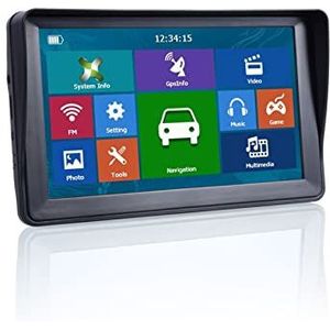 GPS-autonavigatiesysteem, 7"" Hd Auto GPS Navigatie 8G + RAM128-256MB + Bluetooth - Aangel + Laatste Europa Kaart + Truck GPS-navigators Voor auto, vrachtwagen, camper(256MBbluetooth)