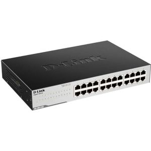 D-Link GO-SW-24G Unmanaged L2 Gigabit Ethernet (10/100/1000) 1U Black