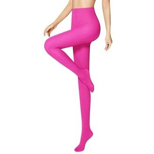 Libella Kleurrijke damespanty, 80 DEN, ondoorzichtig, microvezel, in klassieke en trendy kleuren, 27227, roze, L