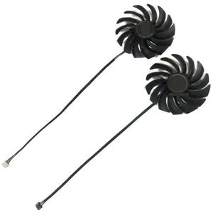 2 stuks grafische kaartventilator, PLD10010B12HH, voor MSI RX 6600XT 6700XT MECH 2X, voor RTX 3060 3060Ti VENTUS, koeling van videokaarten