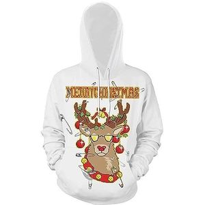 keephen Kerst Leuke Hoodies Anime, Leuke Paar Hoodies 3D print Hooded Sweatshirt Grappige Losse Trui Paar Sweatshirt, 12 #, M