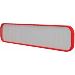 Scheidingsschermen voor glaspanelen, Kamerscheidingswand van ijzer met doorschijnend glazen tafelblad met halve wand(Red,5 pieces)
