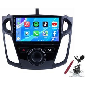 Android 14 Autoradio Navi voor F-ord Focus (2012-2015) 9 Inch Touchscreen Multimedia Speler met Draadloze Carplay GPS Navigatie FM RDS Bluetooth 5G-WiFi SWC DSP,M600s