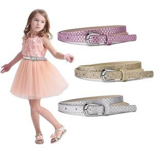 Meisjes riem met hartjes bruin online bestellen