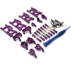 Metalen zeven sets accessoires for WLtoy 144010 124019 124017-16-18 144001 02 afstandsbediening auto(PURPLE)