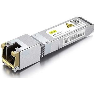 10Gtek 10Gb SFP+ RJ45 Copper Module 30 Meter, 10GBase-T SFP+ Transceiver Compatibel met Cisco SFP-10G-T-S, Ubiquiti UniFi UF-RJ45-10G, Netgear, Mikrotik S+RJ10, TP-Link, D-Link