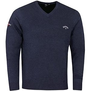 Callaway Golf Heren Odyssey lange mouw V-hals trui - Marine Heather - M
