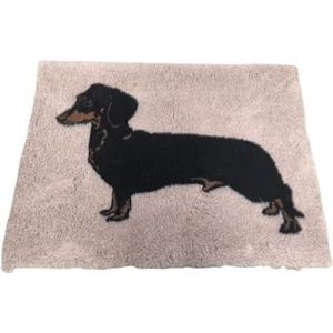 Vetbedding Vet Bed - Teckel Dashond 100 x 75 cm Hondenkleed Dierenkleed Puppykleed Hondenfokker UK Made wasbaar