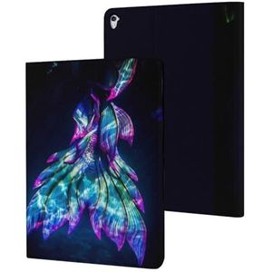 Glow in The Dark Zeemeermin Staart Case Compatibel Voor ipad Pro/2016 ipad Pro (9.7 inch) Slim Case Cover Beschermende Tablet Gevallen Stand Cover