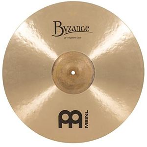 Meinl Cymbals Byzance 50,8 cm traditionele polyfone crash met ruwe bel — gemaakt in Turkije — handgehamerd B20 brons, 2 jaar garantie (B20POC)