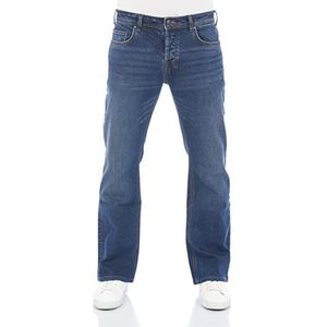 LTB Jeans Broek Heren Bootcut Timor Denim Stretch Diepe tailleband Blauw Zwart 28W - 40W 30L - 36L, Magne Undamaged Wash (54329), 40W / 32L