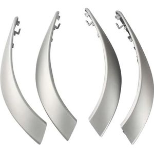 Auto binnendeurgrepen Auto-interieurbekleding Binnendeurgreep Paneel Trekbekleding Afdekking voor BMW 3 Serie(Zilver)