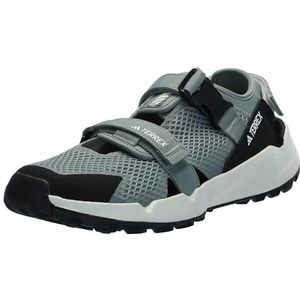 adidas Unisex Terrex Hydroterra at Sport Sandal, Silver Green/Black/Crystal Jade, 4 US Men