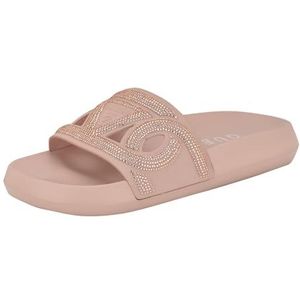 GUESS Payca schuifsandalen voor dames, lichtroze strass 680, 35 EU
