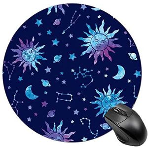 Ruimte Galaxy Constellation ronde muismat antislip rubberen basis muismat voor kantoor laptop gaming muismat bureau accessoires