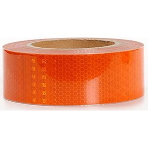 Reflecterende Tape ， Reflecterende tape van 2/4 inch x 82 ft, reflecterende tape for aanhangwagens, hoge viscositeit, waterdicht, duurzaam(Orange)