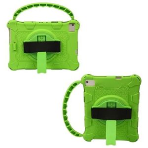 Compatibel met Teclast P20HD E30 10,1-inch zachte siliconen tablethoes met handvat(Color:Green)