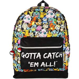 Pokemon Kids Gamer Schoolrugzak | Verstelbare bandjes voor de hele dag comfort | Unisex ontwerp voor jonge Pokémon-liefhebbers | Dynamische Pokémon-themarugzak | Meerdere zakken