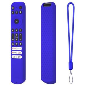 voor TCL RC813 FMB1/RC923 FMB3 Afstandsbediening Cases Covers Sleeve Shell Beschermende Siliconen Voor TCL Smart TV RC902V FMR1 FMR4 FMR5 Afstandsbediening (Blauw)