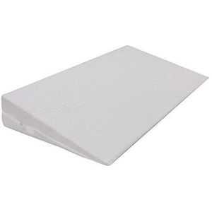 Dibapur Wigkussen met aloë vera-overtrek, matraskwig, matrasverhoging, hoge lagerwig voor bed, matraswig met dubbele overtrek (B 80 x D 45 x H 15 / 1 cm)